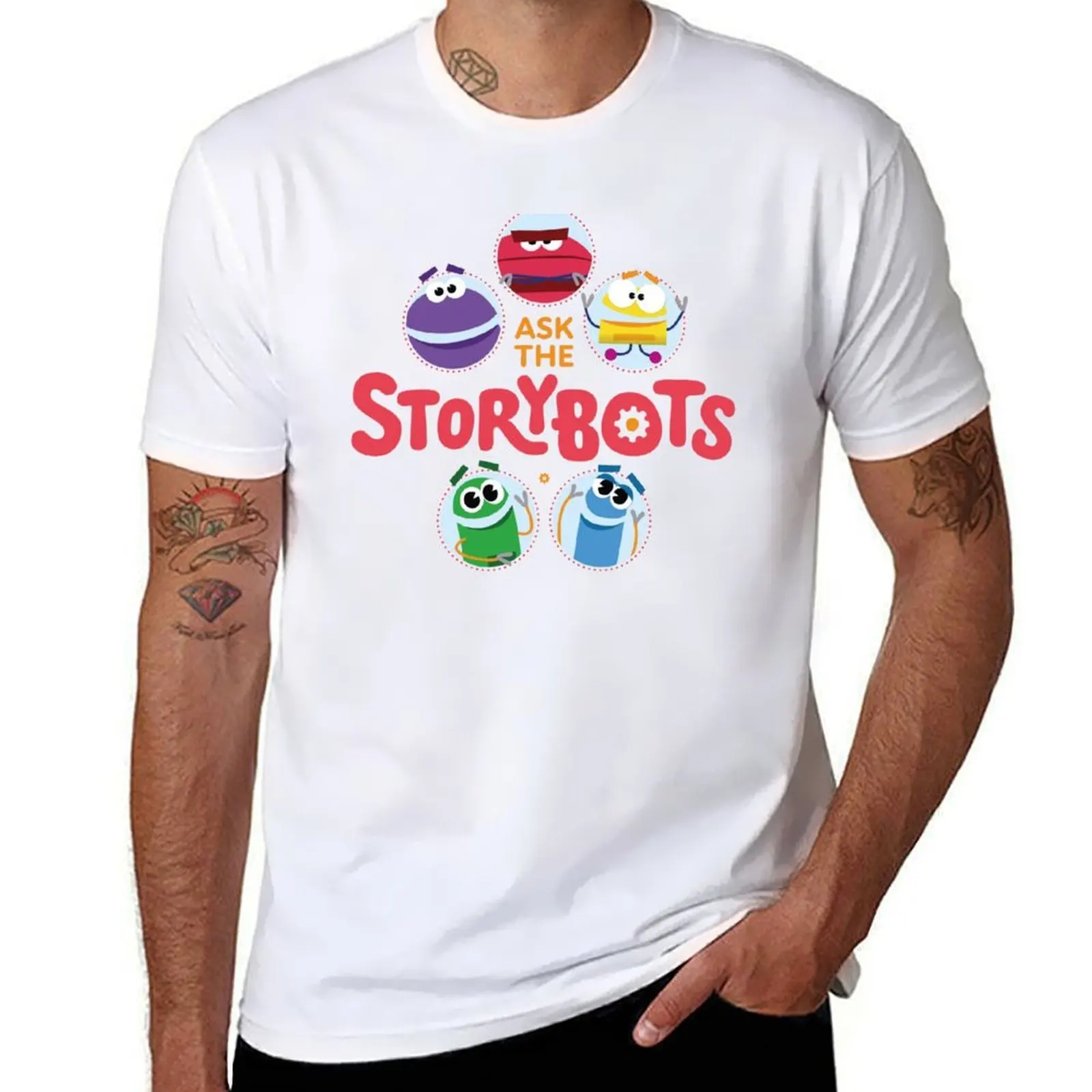 

Ask the Storybots T-Shirt t shirts for man graphic tees man t shirts high quality luxury brand T-Shirt