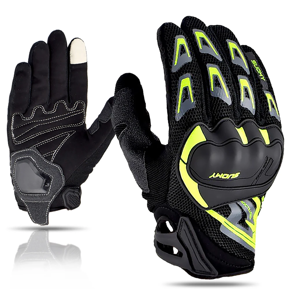 Suomy Motorhandschoenen Zomer Mesh Ademende Moto Handschoenen Heren Dames Touchscreen Motocross Handschoenen Touchscreen Fietshandschoenen