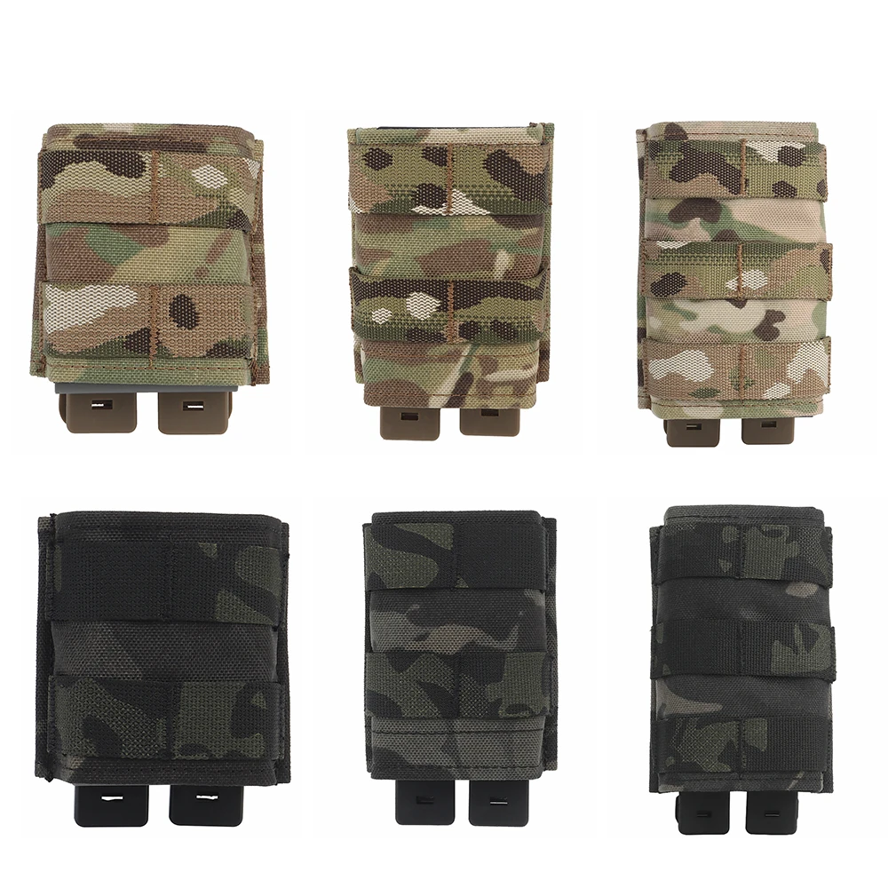 Camouflage Single Magazine Pouch For 7.62mm Mags Molle Vest Camo Magazine Pouch Hunting Shooting Mag Bag Accessories