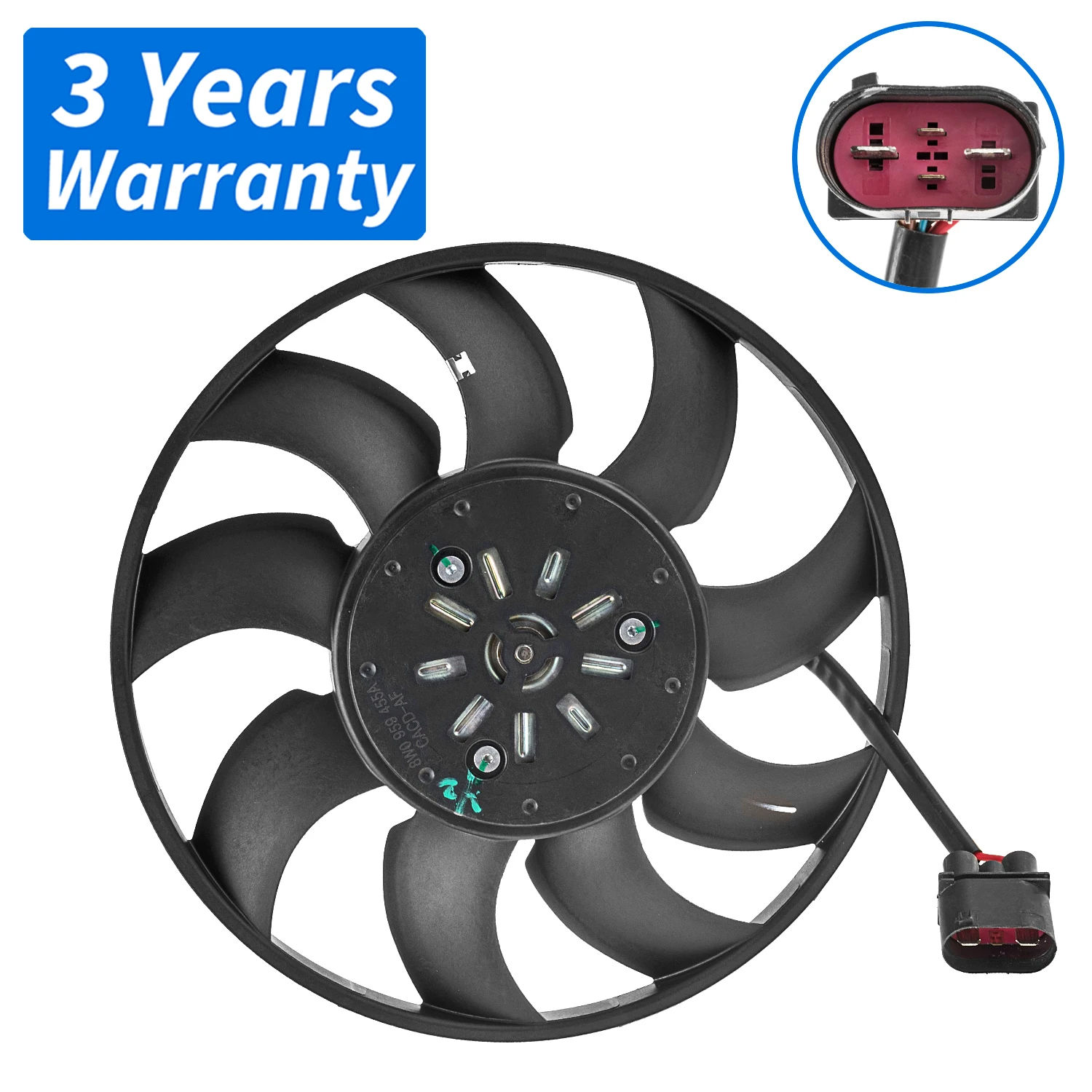 

Left Engine Cooling Fan 8W0959455A,8W0959455AD,8W0959455K For AUDI A4 B9,A5,A7,A8 D5,Q7 2015-,Q8 2018-,VW Touareg 2018- 3.0T