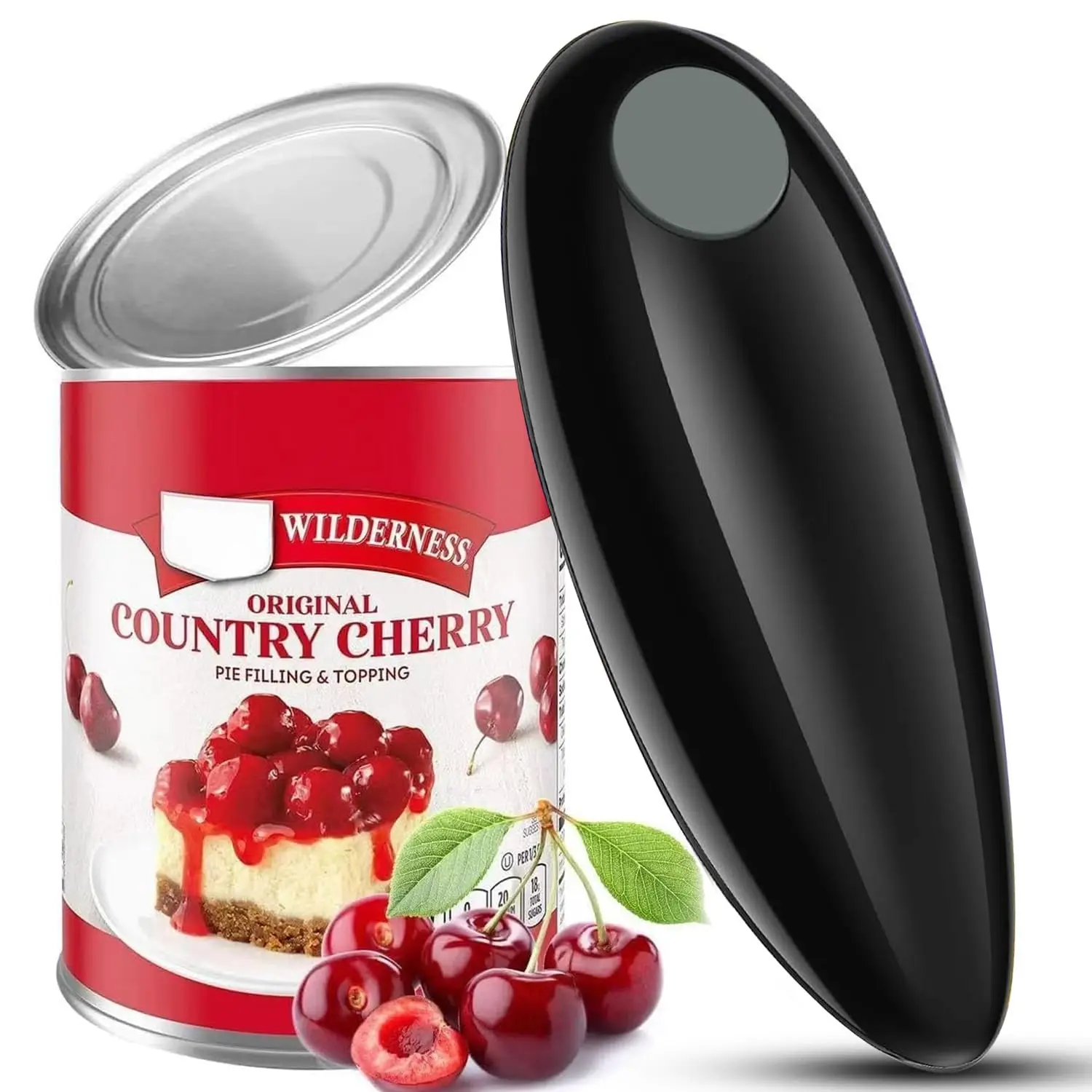 Electric Can Opener, Compact Cordless, Battery Powered (Requires 2 AA, Not Included) Disabled Hands, for Kitchen, Camping