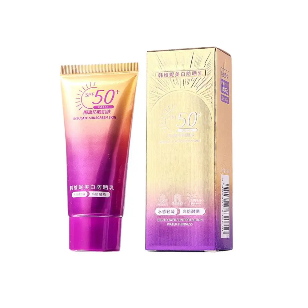 Crema BB de protección solar SPF50 +, Base blanqueadora, cuidado corrector, imprimación de la piel, hidratante solar, protección de maquillaje Y3M5