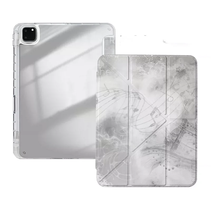 Creative Wave Silver Grey Note Advanced For iPad Pro Air M5 M4 M3 M2 2 1 11th A16 12.9