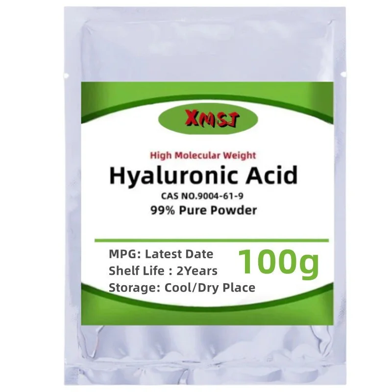 50g-1000g 99% Hyaluronic Acid Serum Powder Ha,high Molecular Weight Sodium, Moisturizing Whitening Skin,anti-aging,free Shipping