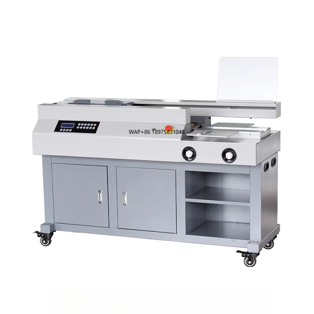 767HC A3 Notebook Glue Binder Perfect Binding Machine with Side Glue and Three Rollers Glue System