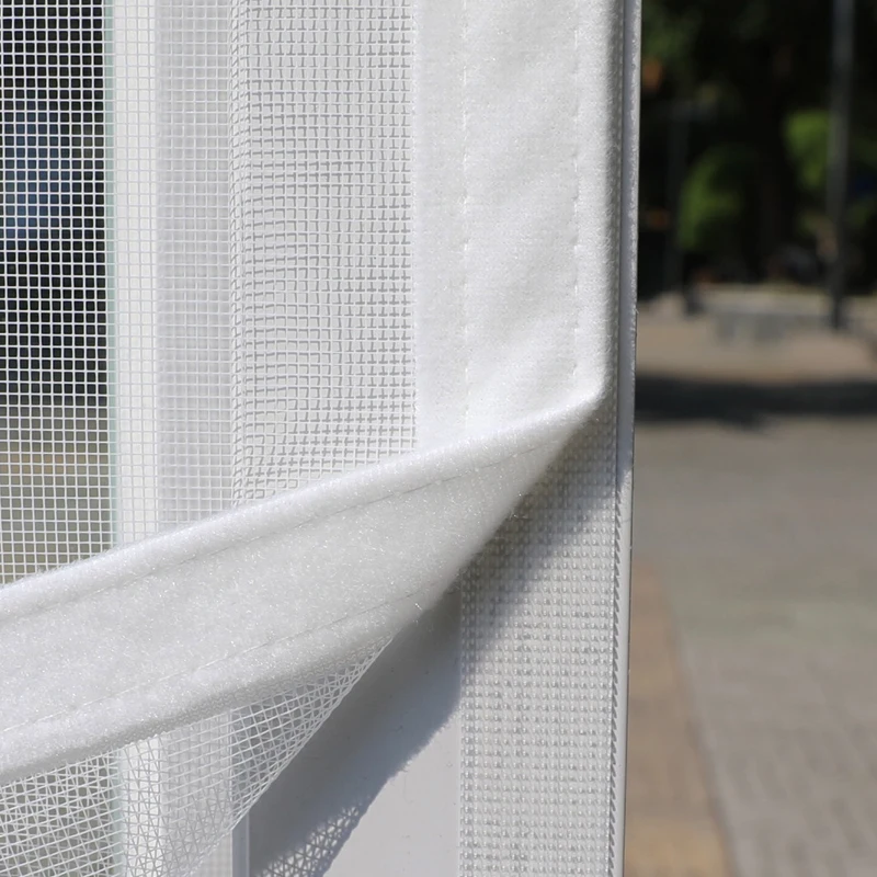 1 Zipper Window Screen, Self-Adhesive Mosquito-Proof Design, Breathable & Insect-Resistant, Fits Different Windows