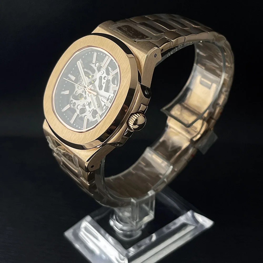 NH70 watch hollow dial watch men's watch stainless steel automatic mechanical watch NH70 movement sapphire glass ﻿