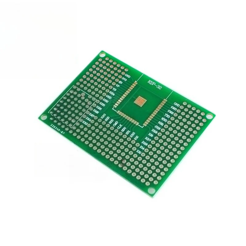 6pcs 5x7cm Prototype PCB Board for ESP8266 ESP32 ESP12F 12E Double-Sided Tin Plated Breadboard