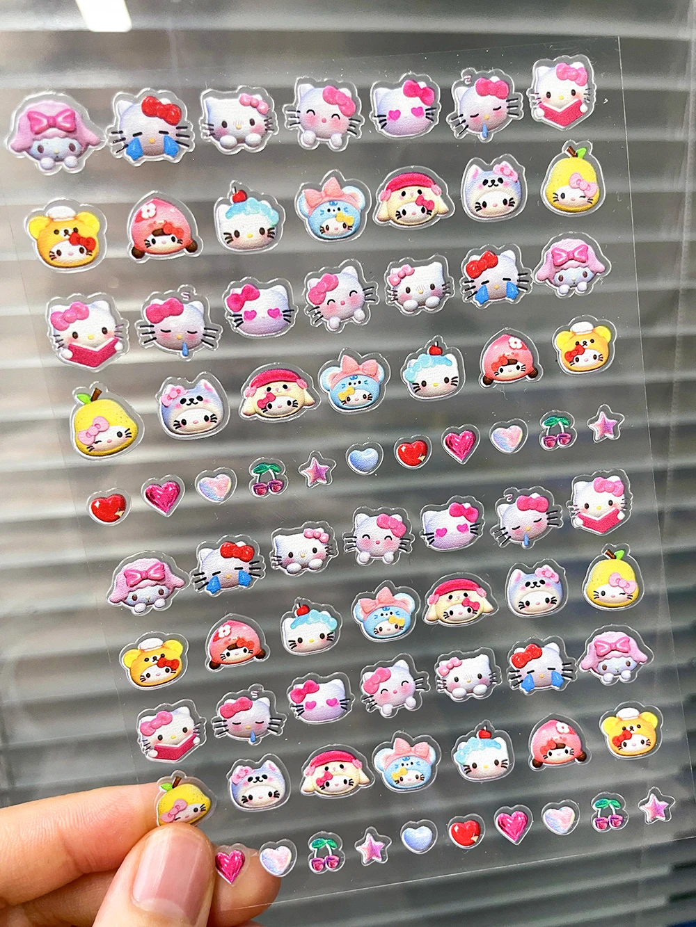 

Cartoon Kt Cat Rilakkuma Diy Nails Art Stickers Diy Notebook Scrapbook Self-Adhesive Slider Summer Nail Art Decal Decoration