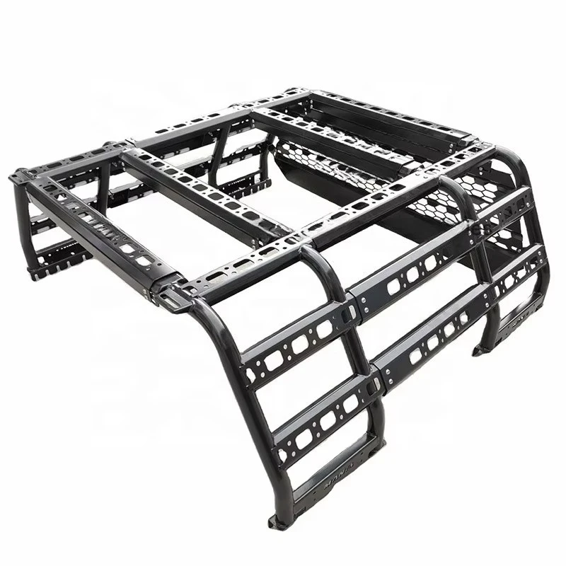 

LOVEYOUNG 4X4 Auto Accessories Heavy Duty Steel Roll Bar Black Adjustable Universal Pickup Rack Carrier for Truckcustom