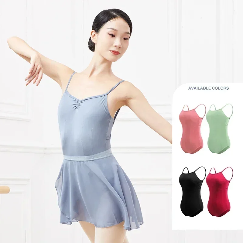 Dance Leotards for Women Girls Backless Cross Camisole Dance Gymnastics Leotards Adults Bodysuits Girl Leotards Swimwear