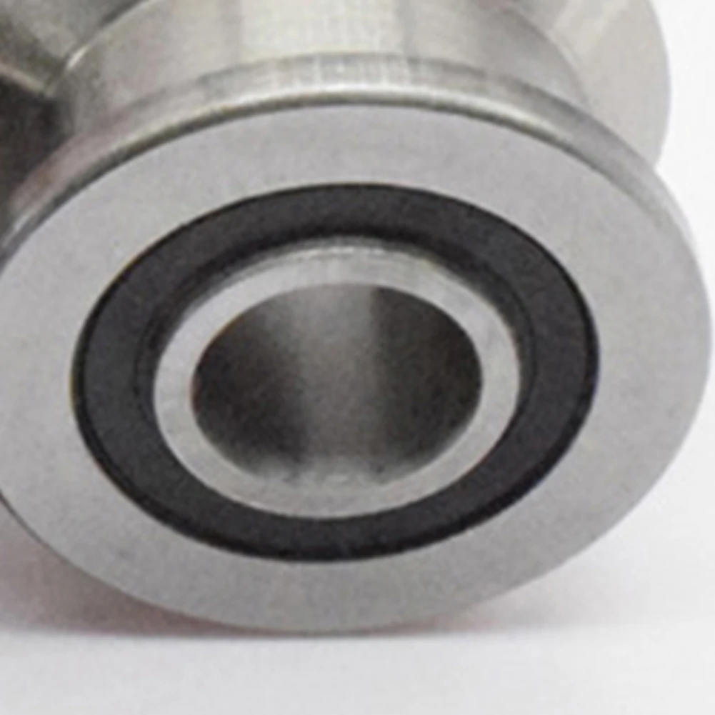 

For Motors For Toys Approx. 8mm 0.3in Track Pulley Bearing Bearing Groove Round Bottom Stainless Bearing Steel Smooth Rotation