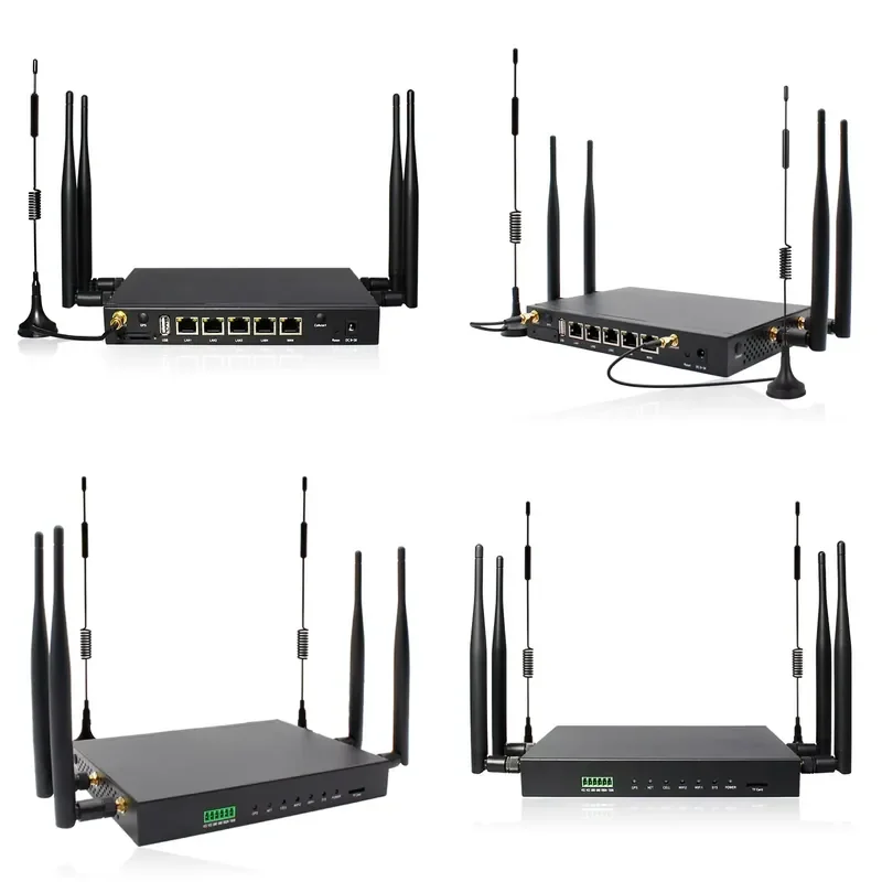 4G Giga Port Modem Industrial Grade Firewall Router 5 Lan Port Core Routers1200M Dual Frequency 2.4G&5G Vehicle Wifi Router
