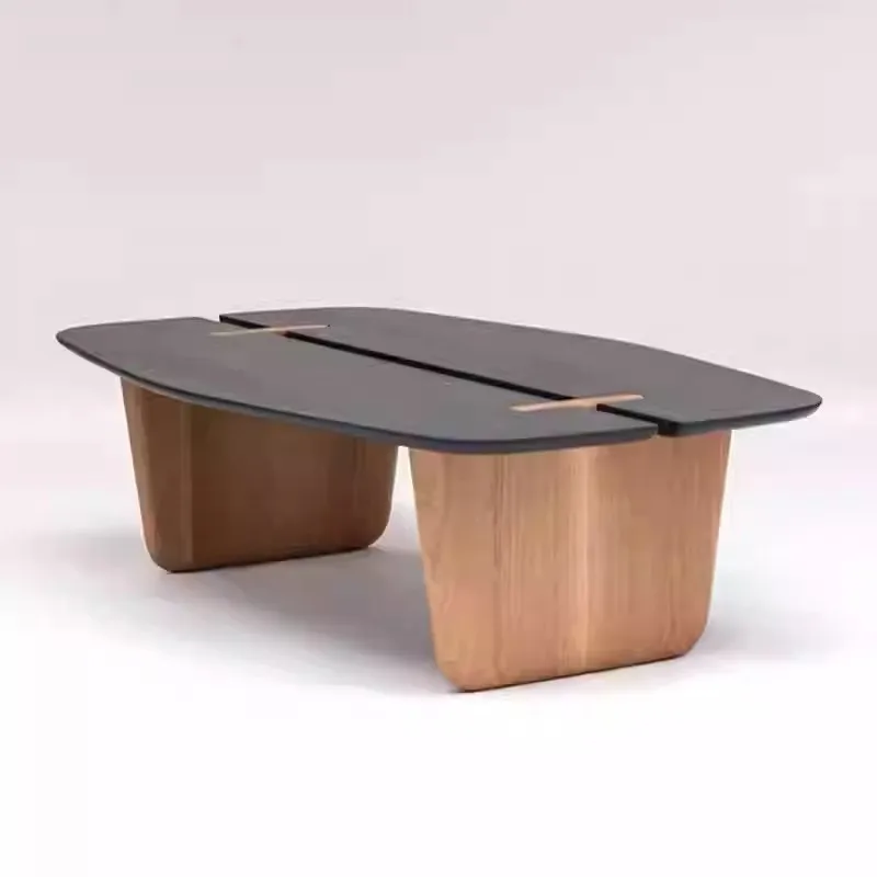 All solid wood household small apartment log bed and breakfast living room tatami tea table