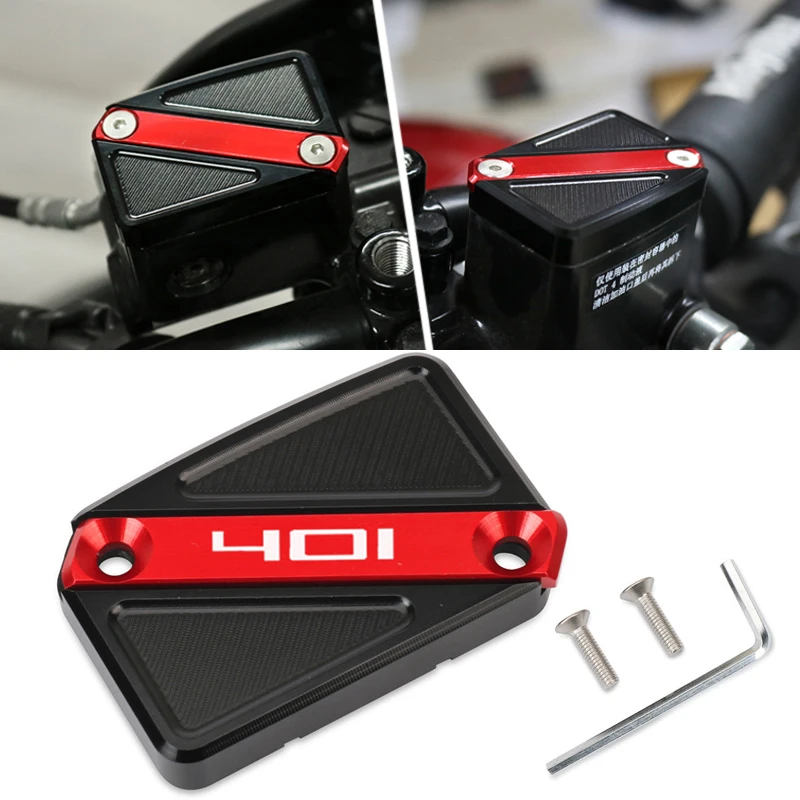 

Motorcycle CNC Front Rear Brake Fluid Reservoir Cover Oil Caps For Husqvarna Svartpilen 401 VITPILEN 401 2018-2023