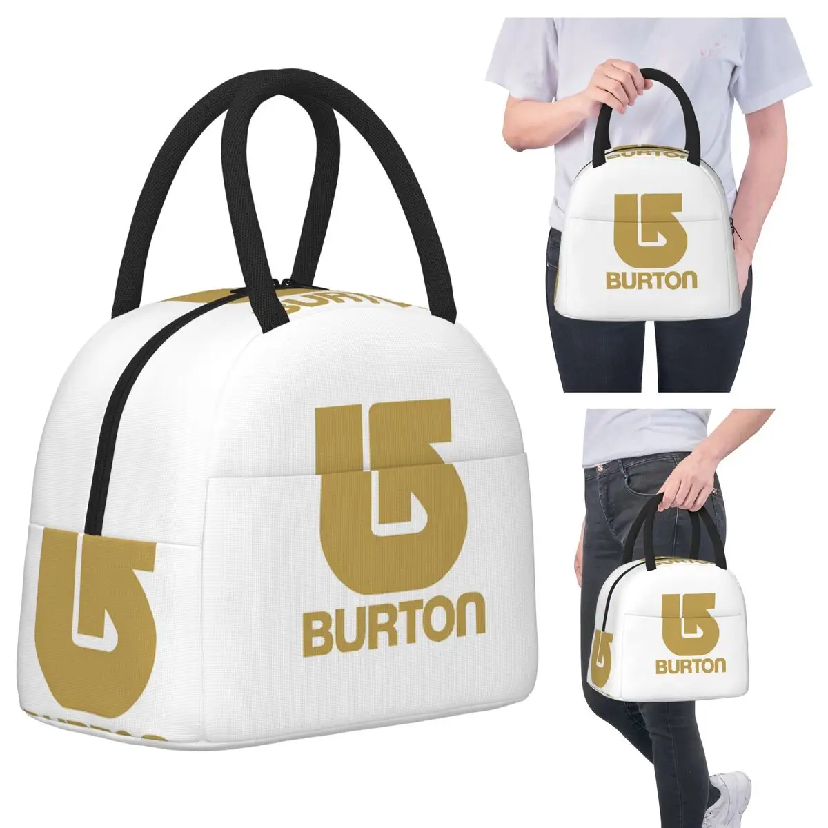 

Спортивные сумки для обеда Burton для сноуборда, изолированная коробка для бенто, портативная сумка для обеда, сумки для пикника, сумка-холодильник для женщин, студенческого офиса