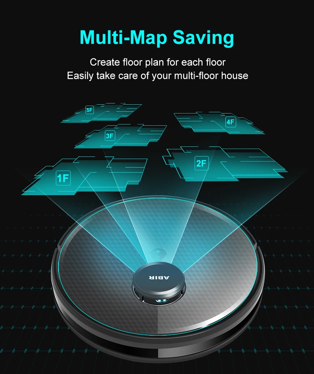 ABIR X8 Lidar Robot Vacuum Cleaner Laser with Smart Electric Water tank Wet Dry, Support TUYA