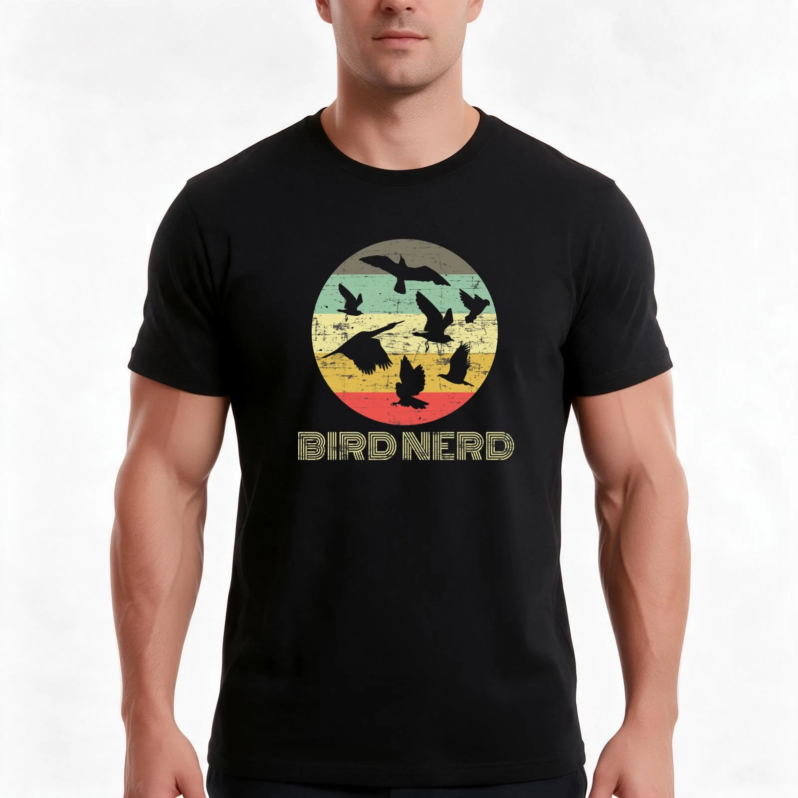 Songbird Bird Lovers & Ornithologists Binoculars Gift T-Shirt, Summer Casual Cotton Tee, Oversized Streetwear Tops, 100% Cotton