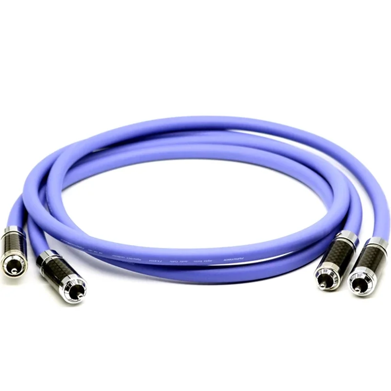 Par Furutech FA-αS22 Cable RCA de Audio HiFi señal OCC Conductor de cobre y cristal con enchufe de fibra de carbono
