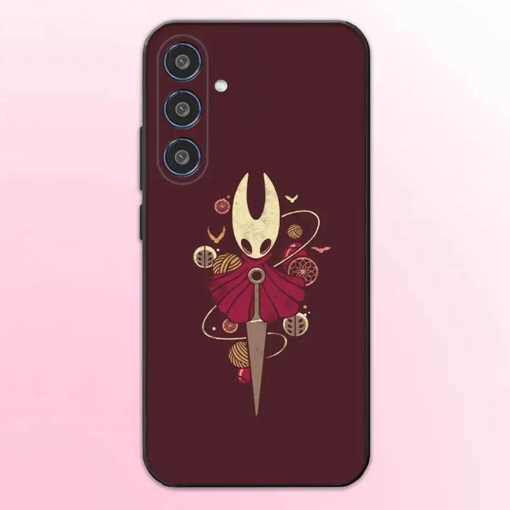 حافظة هاتف Silksong H-Hollow Knight لهاتف سامسونج جالاكسي A73، A72، A71، A70، A53، A52، A51، غطاء أسود ناعم آخر #4