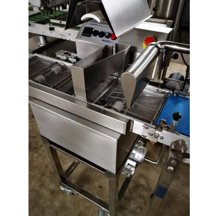 Automatic Chocolate Coating Machine Chocolate Enrobing Line Wafer New Chocolate Machine