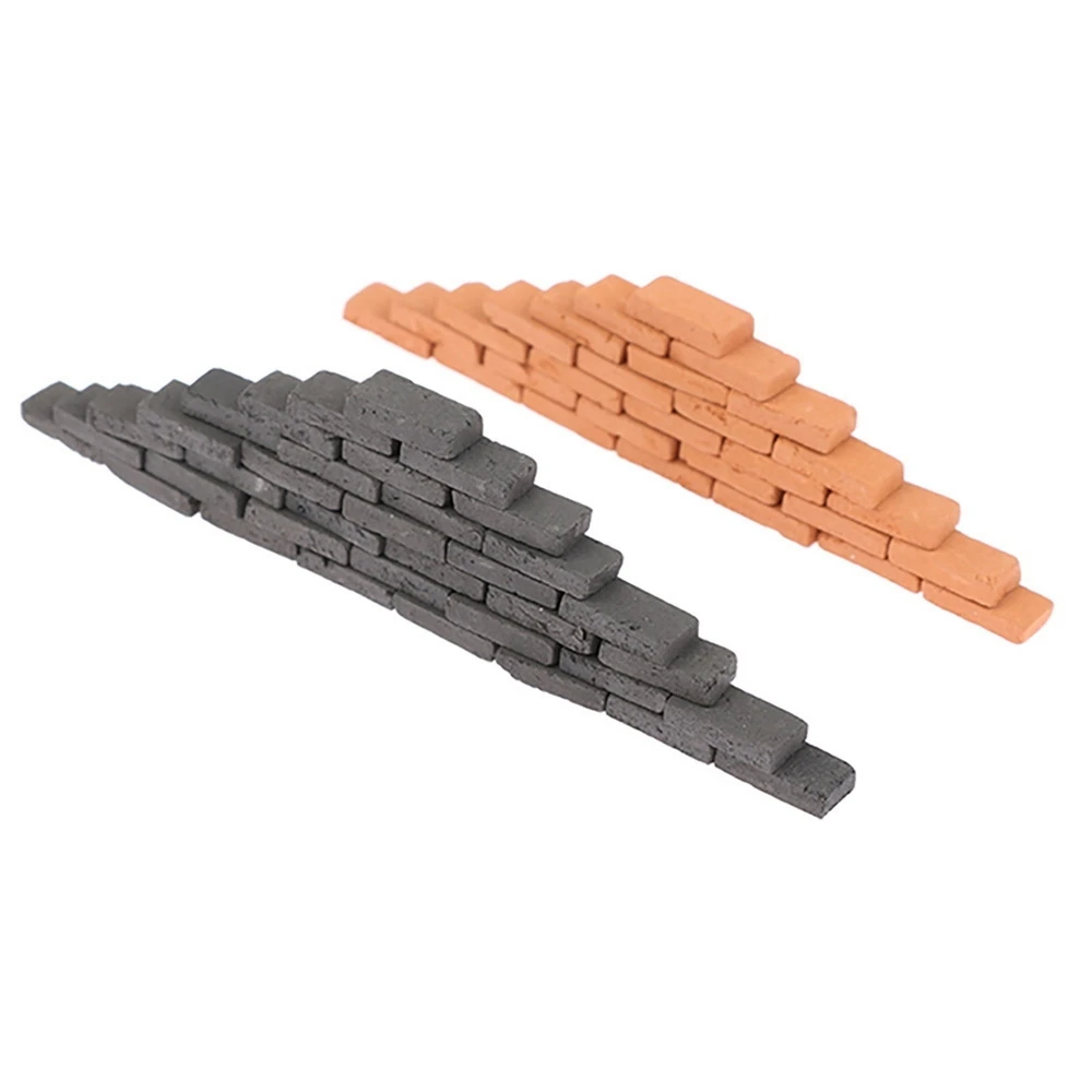 100PCS Mini Brick 1/16 Dollhouse Micro-Landscape Miniature Brick Mini Bricks Model Sand Micro-Landscape Accessories Toy