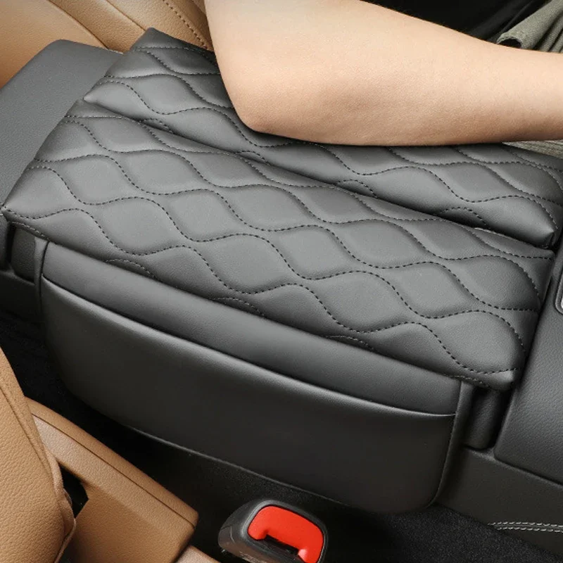 

Center Console Armrest Box Cover Pad Leather Anti-Scratch Armrest Cushion For Mercedes Benz C GLC E Class W214 E260 E300 23-24