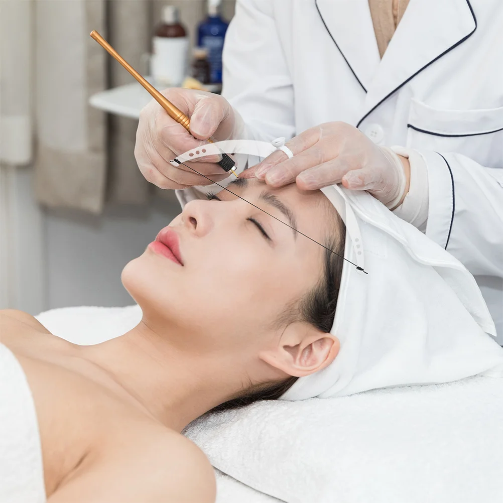 Règle de pochoir à sourcils, outil de cartographie en forme de lune pour Microblading et tatouage, modèle de mise en forme des sourcils réutilisable, 2 ensembles