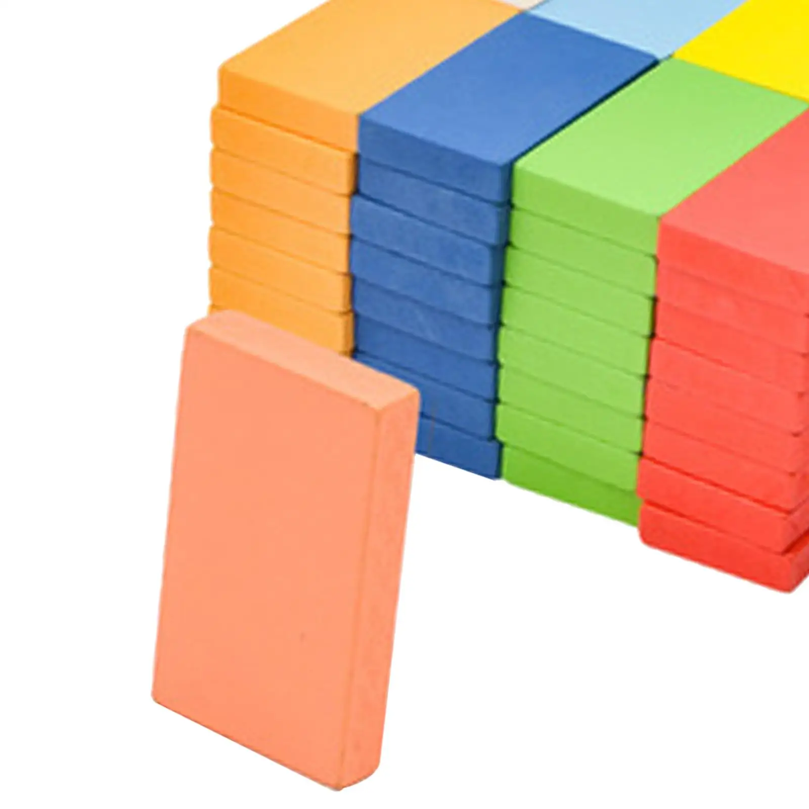 Colorful Wooden Building Blocks Educational Games Tile Toy for Kids Adults Birthday Gift for Boys Girls
