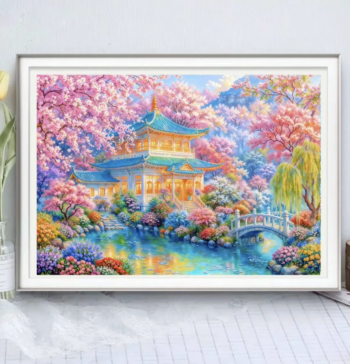 

Набор для вышивания крестиком 9ct 100x75см, весенняя вышивка, наборы для рукоделия, декор для дома, 67 цветов