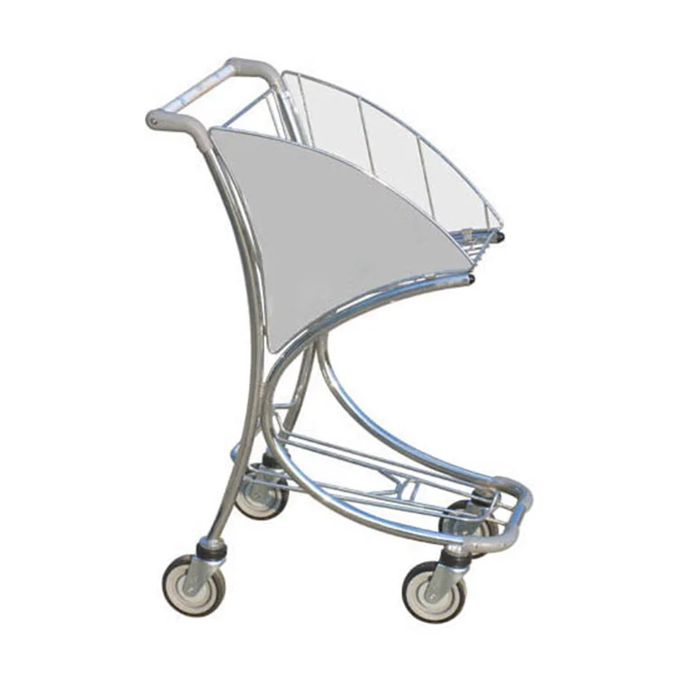 Wheel Cart Trolley Can Be Custom LOGO Hot Selling Airport Luggage Trolley Ground Passenger Baggage Airport Trolley 3