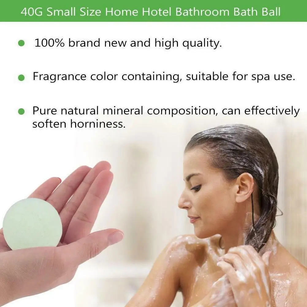 Sdotter High Quality Bath Bubble Salt Balls Handmade Stress Relief Tub Spa Bath Body Bathing Clean Moisturize Skin Purely Natura