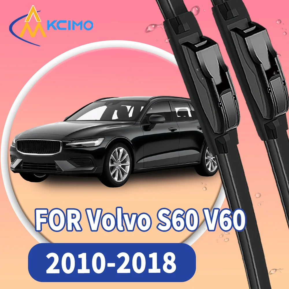 

High Quality 2pcs Windscreen Car Rain Brush Front Windshield Auto Wipers Perfect Fit for Volvo S60 V60 2010-2018 Easy Install