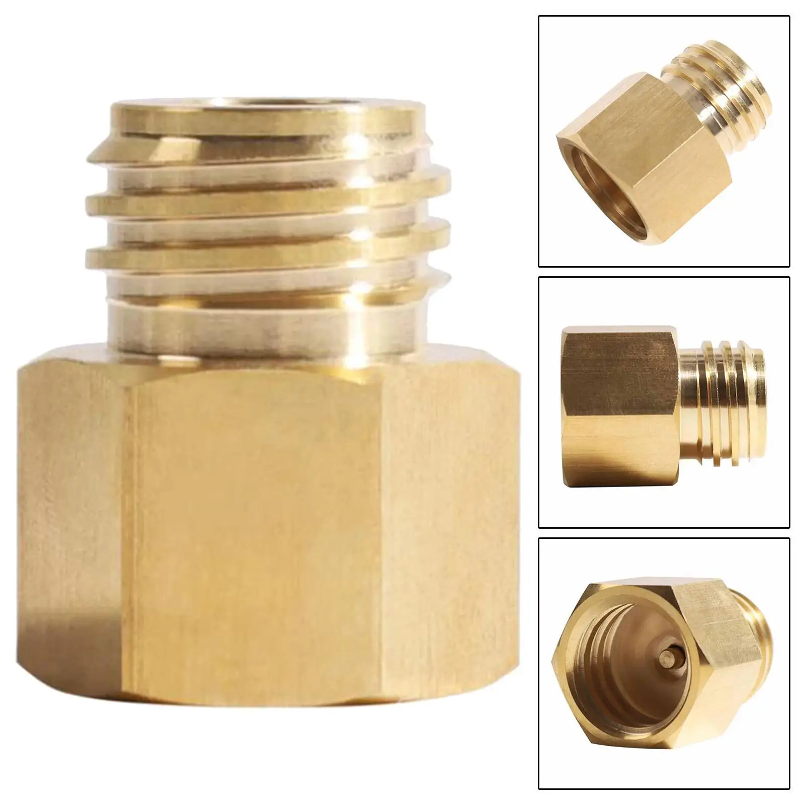 Universal Brass Cylinder Quick Connect Adapter for CO2 Tank Soda Machine Conversion Valve Refill Solution