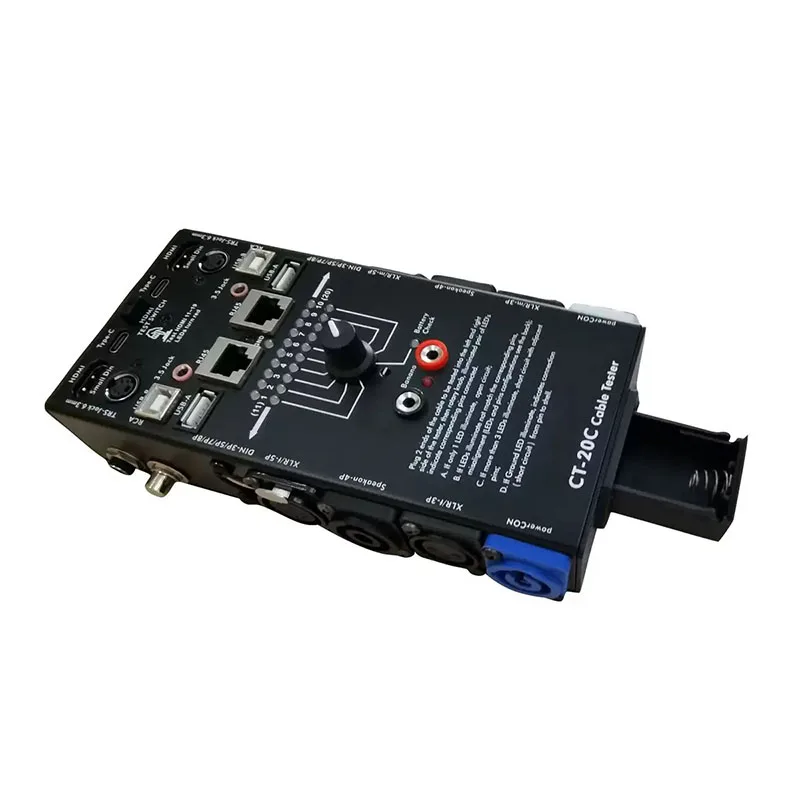 Multifunctional CT‑20C Cable Tester 16‑In‑1 Portable Electronic Tool For HDMI Audio Cable Fault Detection