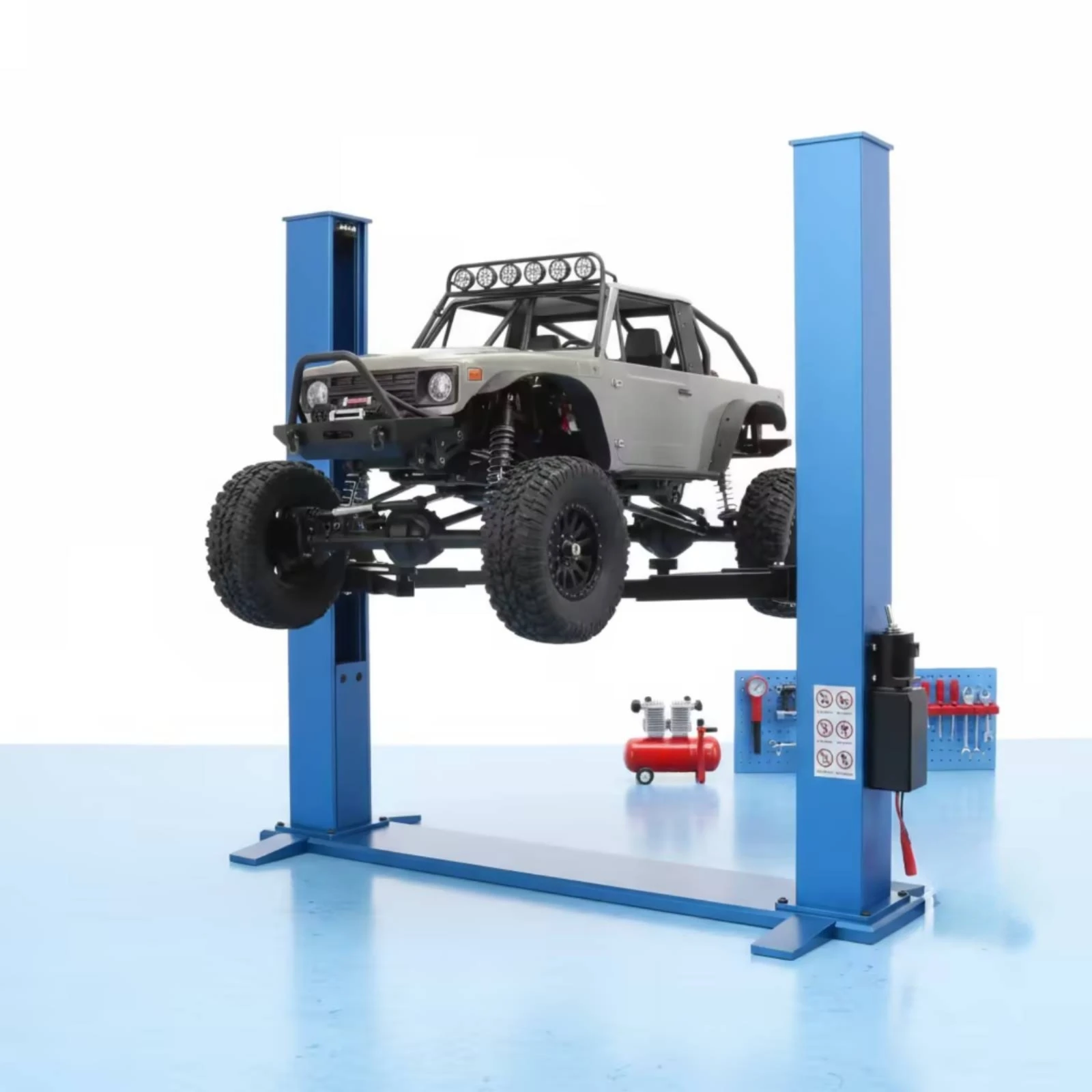 RC Car Repair Stand Gantry-Style RC Car Stand with Adjustable Arms Metal for Hobbyists, Maintenance, Workbench