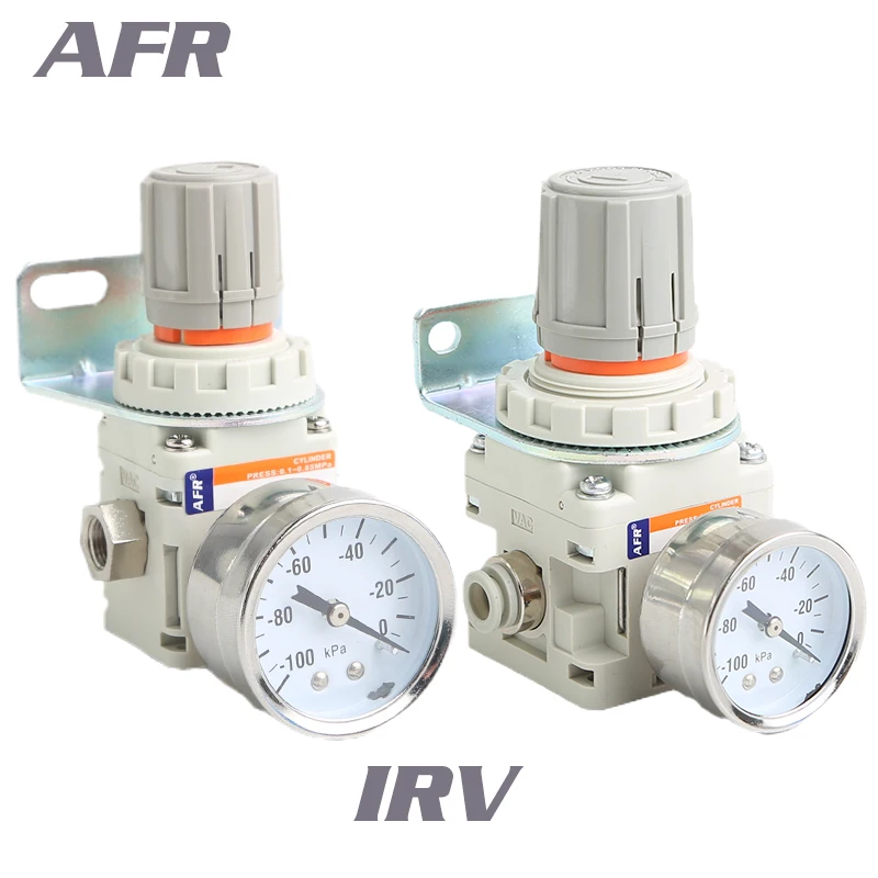 IRV Negative pressure vacuum regulator IRV10/IRV20 Straight/Elbow fittings with Pressure gauge/Digital pressure switch regulator