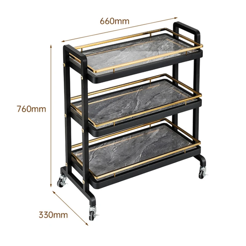 Clinical Service Cart Auxiliary Rolling Tray Furniture Dressing Elegant Hairdresser Luxury Living Room Carro Ruedas Trolley Iron