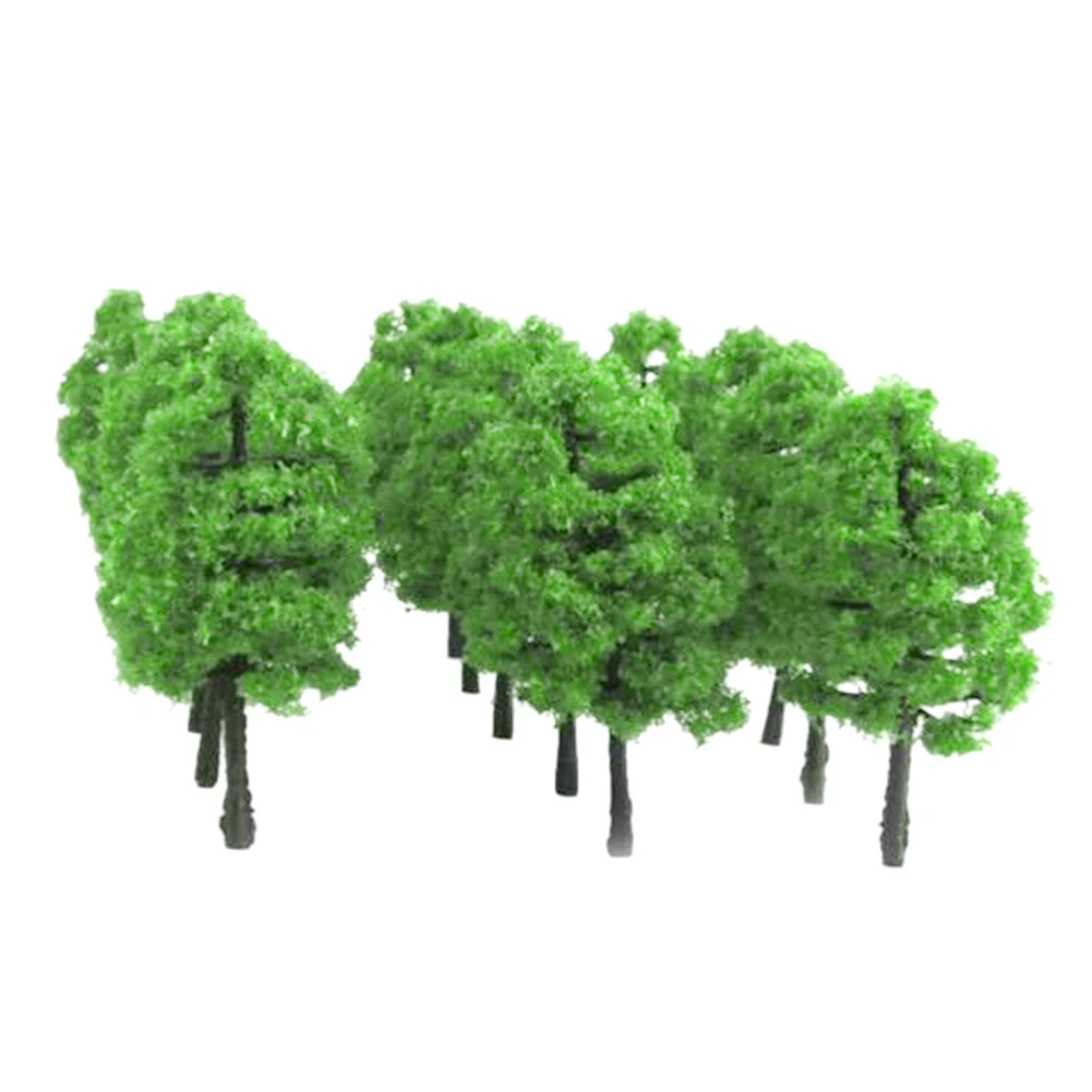 20 sztuk modele drzew pociąg kolei Diorama Wargame Park sceneria wysokość 3.5cm miniaturowy model Sandtable sceneria DIY do wystroju domu — zdjęcie 5
