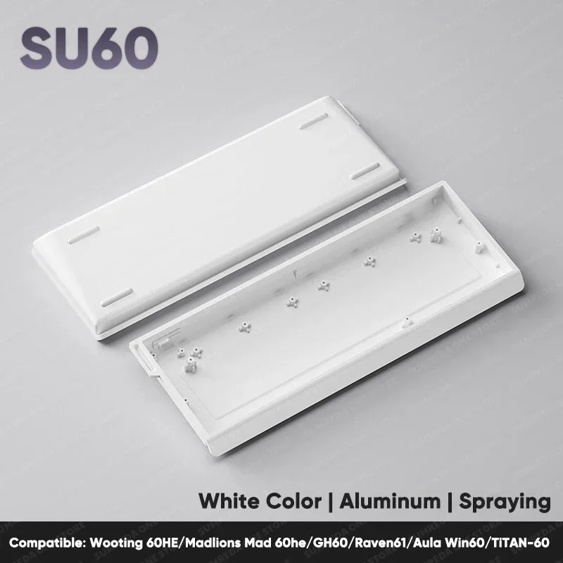 SU60 Wooting 60HE Aluminum Keyboard Shell 60% Keys Layouts Keyboard Case For Madlions Mad 60he GH60 Raven61 Aula Win60 Keyboard
