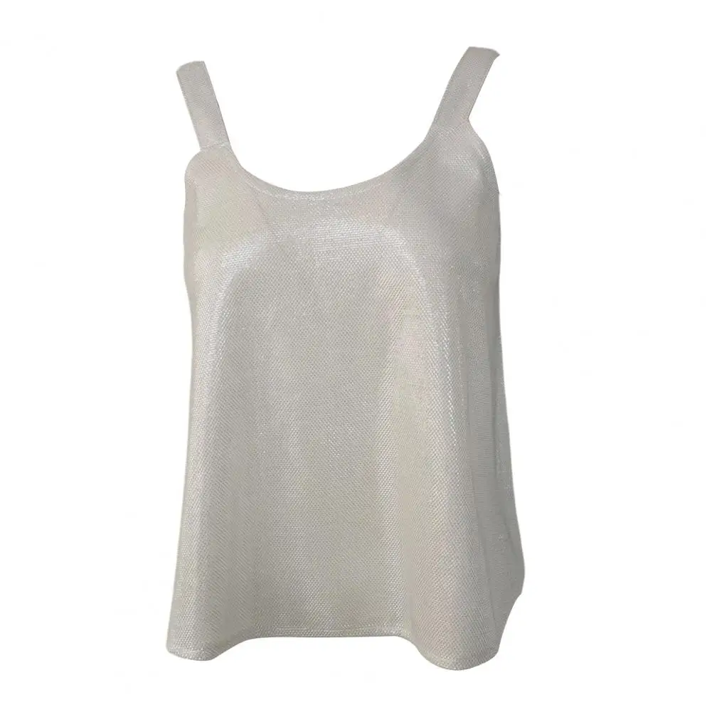 

Party Tops Women’s Sequin Party Top Loose Fit Sparkling Sling Vest Soft Stretchy Shimmering Evening Blouse Shimmering Sequin