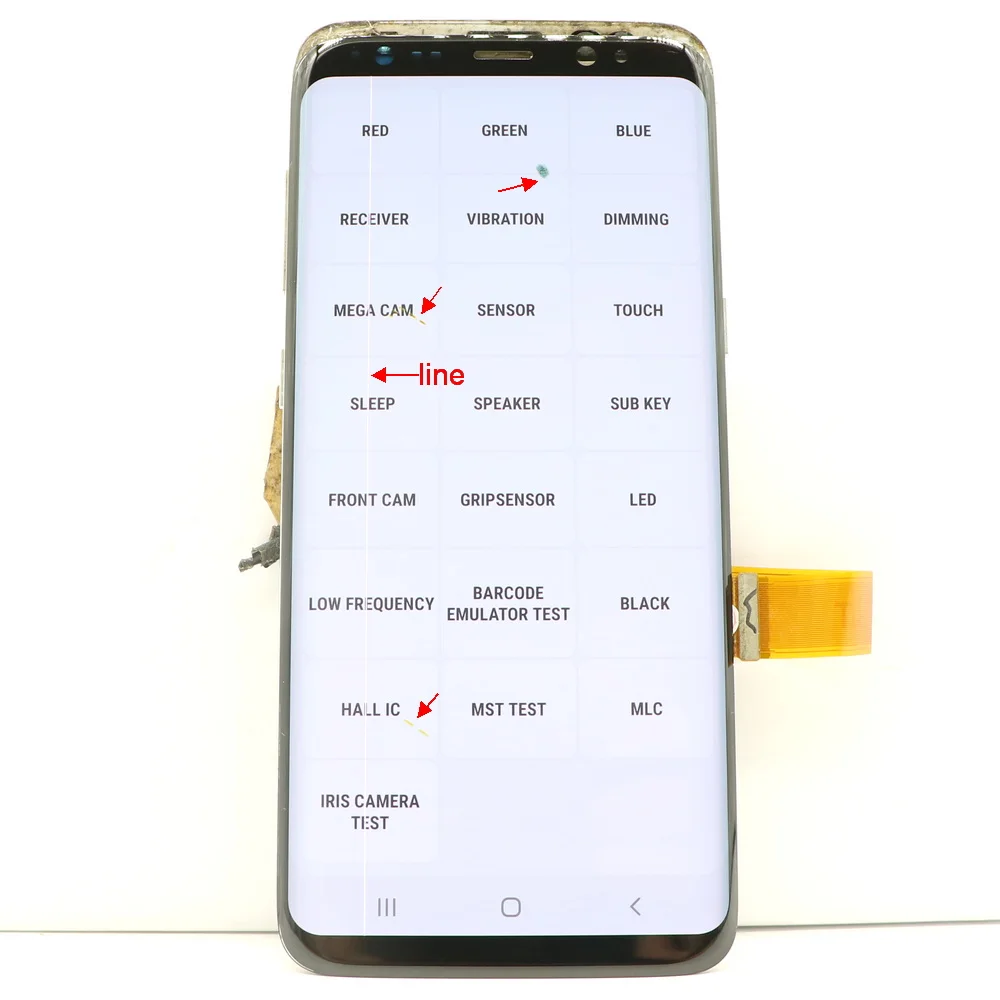 With defects For Samsung Galaxy S8 LCD Screen Display 5.8\