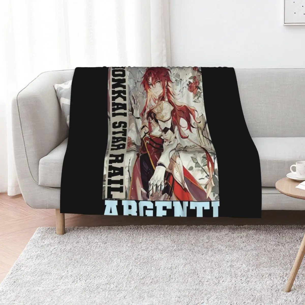 Argenti - Honkai Star Rail Throw Blanket Multi-Purpose sofa bed Plaid Bed Blankets Sofas Of Decoration Shaggy Blankets