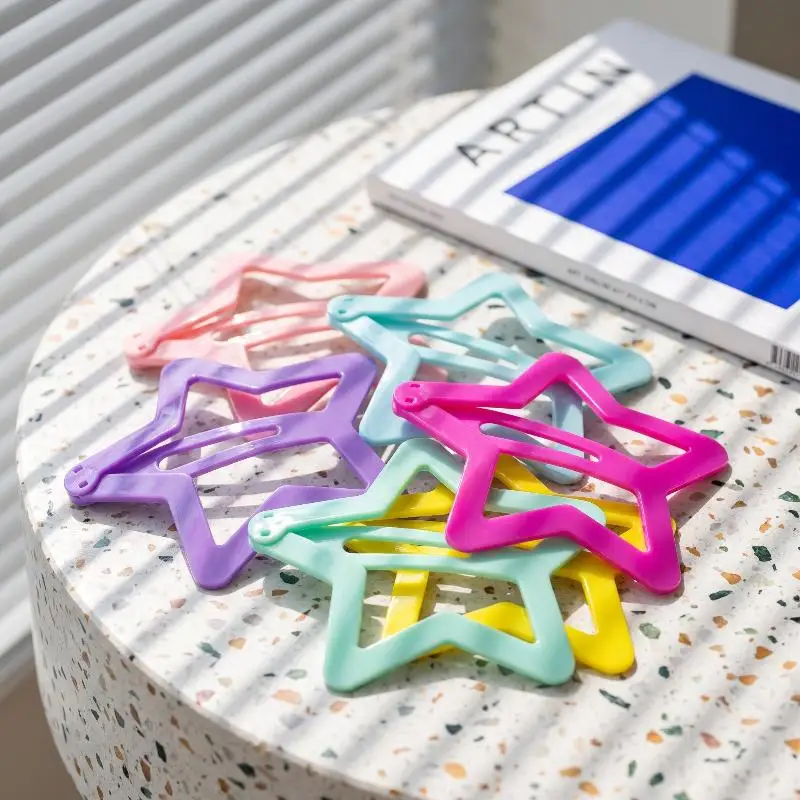 Oversized Star Shaped Giant Hair Clip Hollowed Pentagonal Claw Multiple Colors Available for Women Hair Styling Gifting