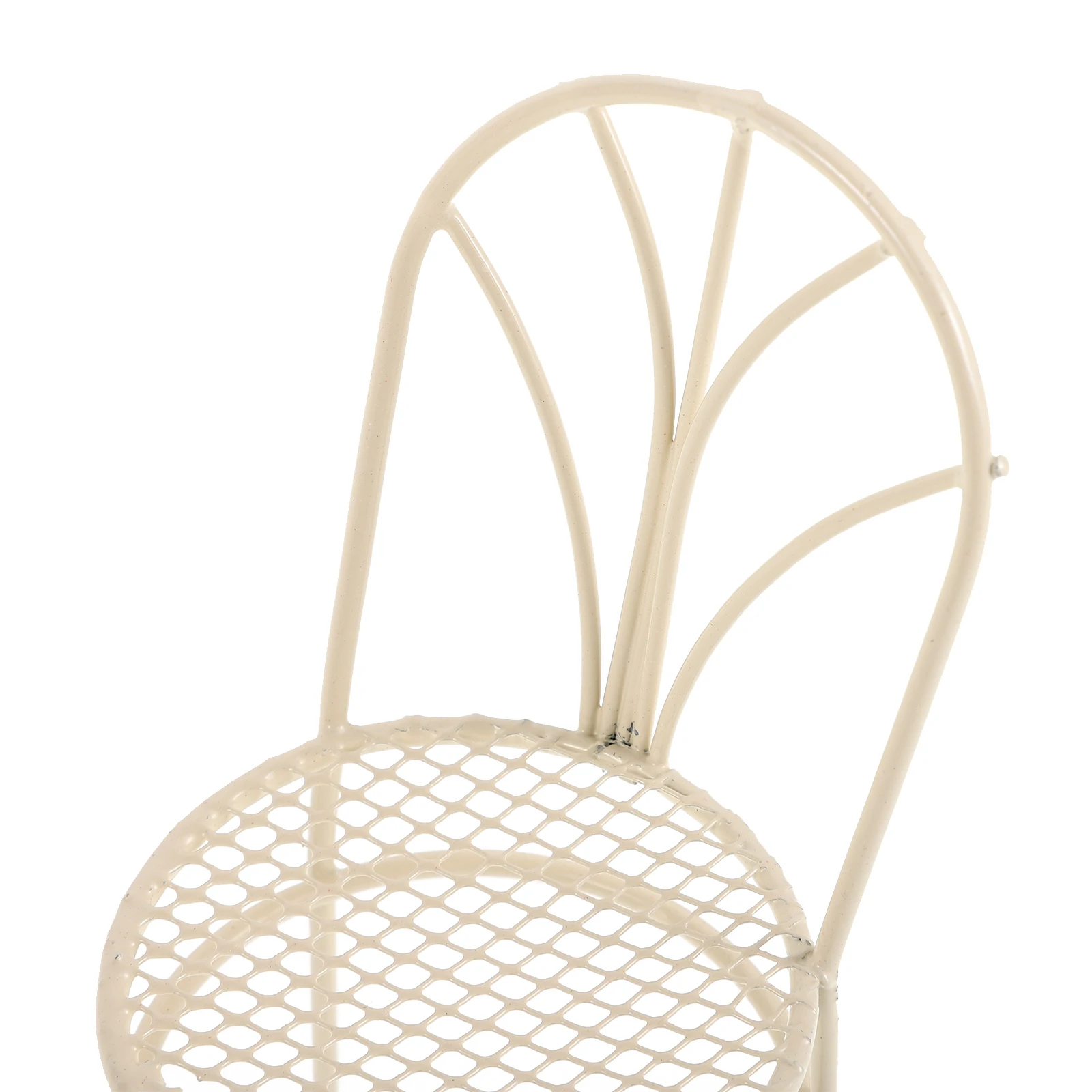 Miniaturowy Stołek Krzesło Domek dla Lalek Dekoracja Ogrodu Miniaturowe Meble Żelazny Stołek Zabawka Domowa Ozdoba Krajobrazu Wykwintny Model Mały