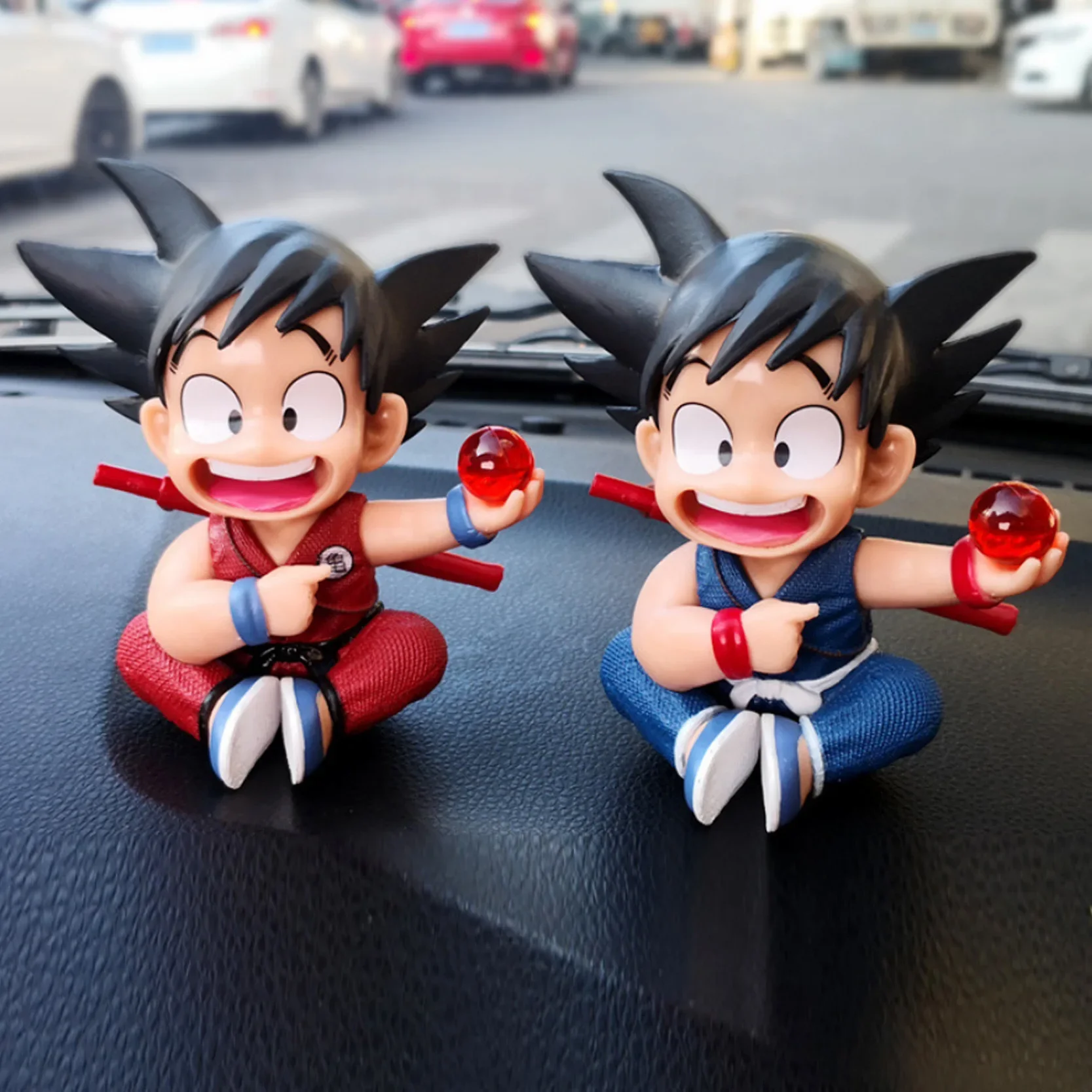 Anime Dragon Ball Figurka Siedząca Postawa Son Goku Gk Samochód Kreatywna Kreskówka Statuetka Pvc Figurka Akcji Ozdoby Model Prezenty Dla Dzieci