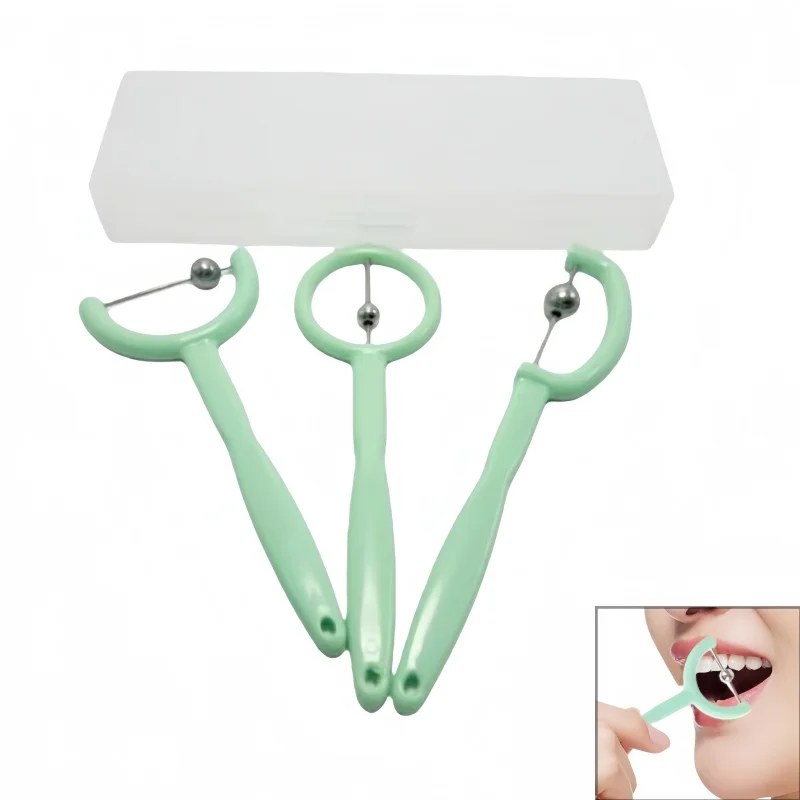 

3pcs Kids Tongue Tip Workout Tools Mouth Muscle Trainer Tongue Tip Training Oral Muscle Training Autism Speech Therapy Talk Tool