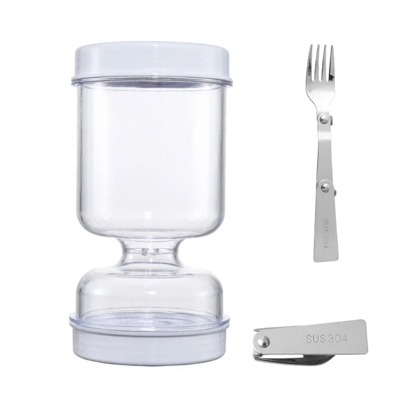 Recipiente para Kimchi con Separación de Ingredientes Secos y Húmedos, Distribuidor de Ingredientes Secos y Húmedos, Recipiente para Kimchi con Tapa Abatible, Estante de Almacenamiento Invertido de Plástico y Clip