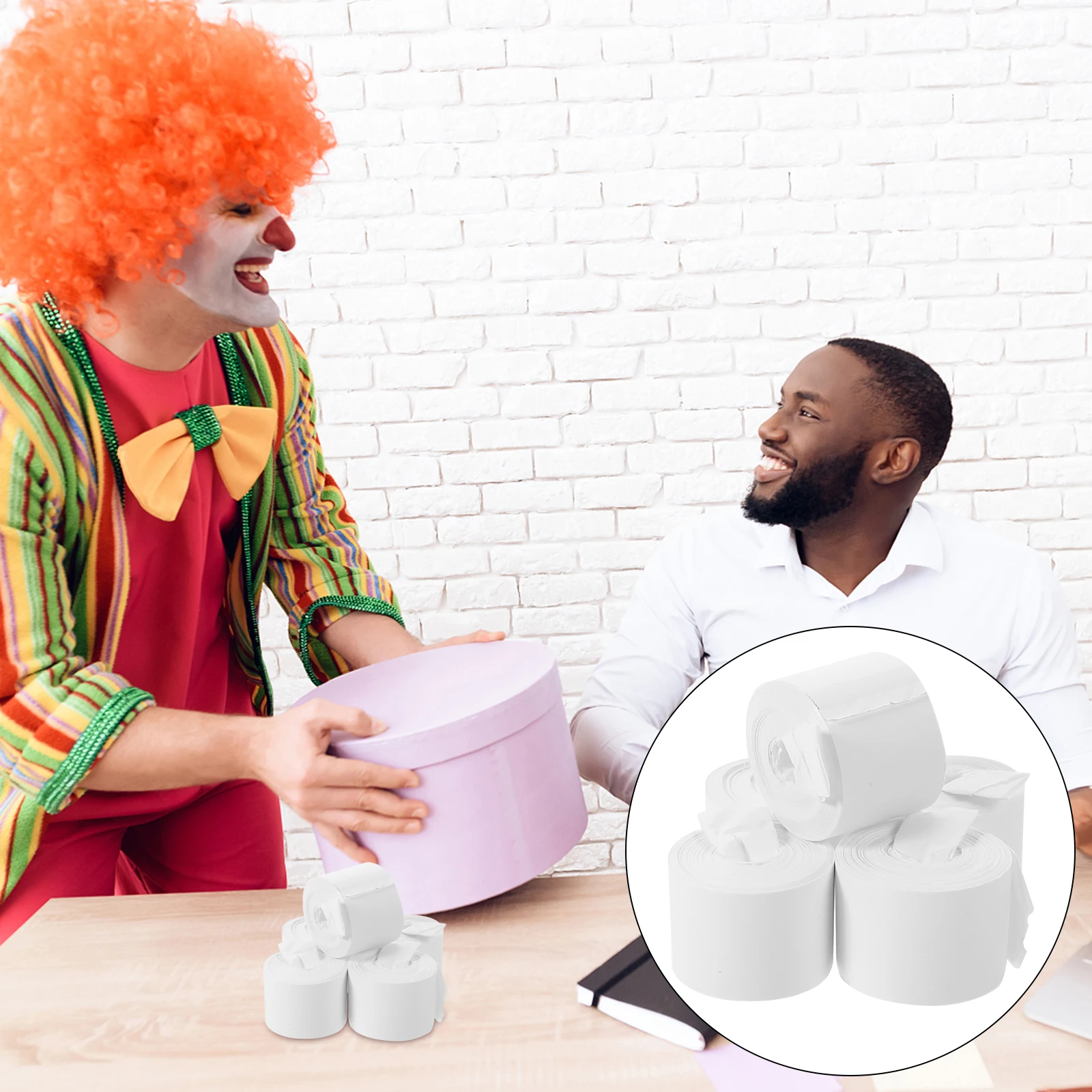 

12pcs Mouth Paper Trick Props Funny Stage Performance Vomit Gimmick For Party Mouth Coils Paper Stage Prop Birthday