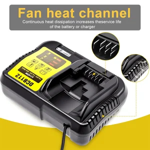 شاحن بطارية ليثيوم لديوالت ، 10.8 فولت ، 12 فولت ، 14.4 فولت ، 18 فولت ، 20 فولت ، DCB206 ، DCB205 ، DCB204 ، DCB203 ، DCB120 ، DCB107 ، DCB115 ، DCB105 أفضل 10 بطاريات دكستر 18 فولت - رقم 3
